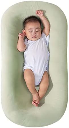 Veayiik Organic Cotton Baby Lounger - Green Joy