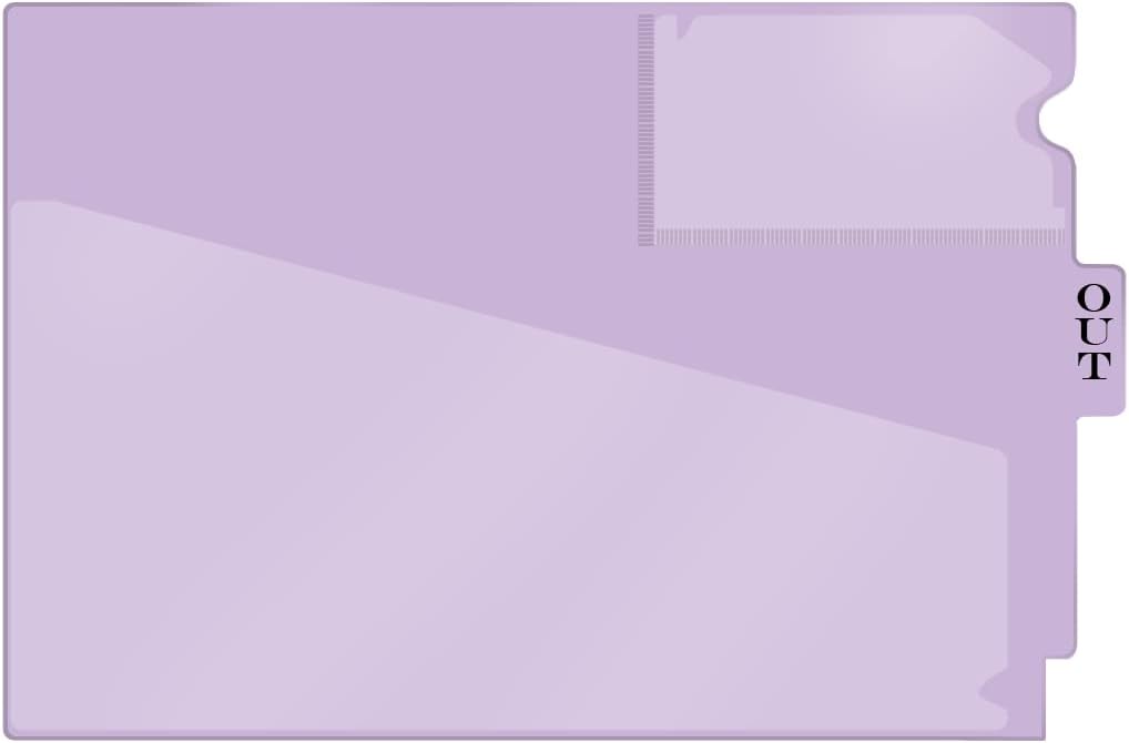 Center Tab Vinyl Outguides for Organized Filing Systems