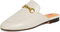 Vertundy Women's Mules Low Heel Flats Leather Slip On (Style C5W4)