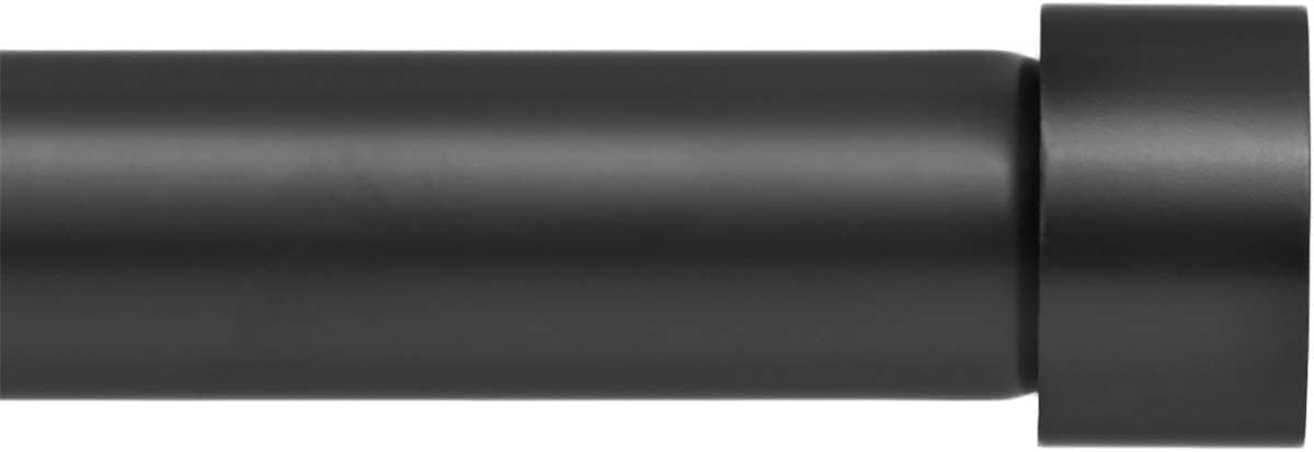 Ivilon Black Curtain Rod - Expandable 72-144 Pole