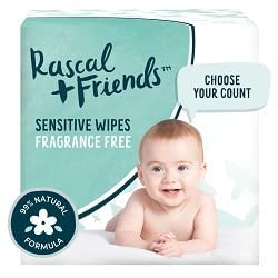 216 Sensitive Baby Wipes, Gentle Cleaning