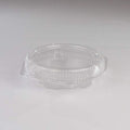 DFI Clamshell 9ft Deep Pie Container with Hinged Lid - Clear