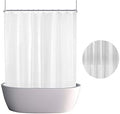 Clawfoot Tub Shower Curtain Warp Around 180x70 in Liner - Extra Wide