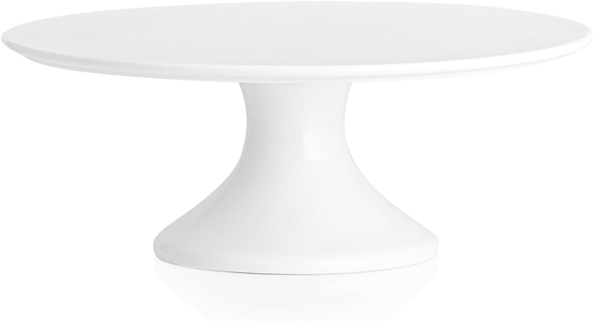10-Inch Porcelain Cake Stand for Parties and Home Decor