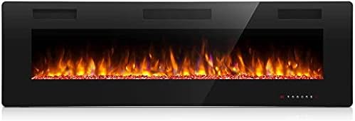 Antarctic Star 68 Inch Electric Fireplace with Multicolor Flame