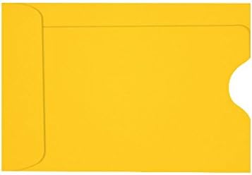 LUXPaper Credit Card Sleeves in Sunflower Yellow - 250 Qty