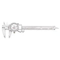 Dial Caliper 0-6in with Adjustable Bezel - Precise.001in Readings