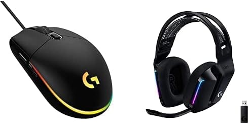 Logitech G203 Wired Gaming Mouse and G733 Wireless Headset Bundle