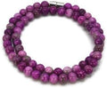 Mens/Womens Sugilite Healing Crystal Necklace - 6/8/10/12mm Beads