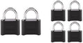 Master Lock Combination Padlock Bundle - Set Your Own Combo (6-Pack)