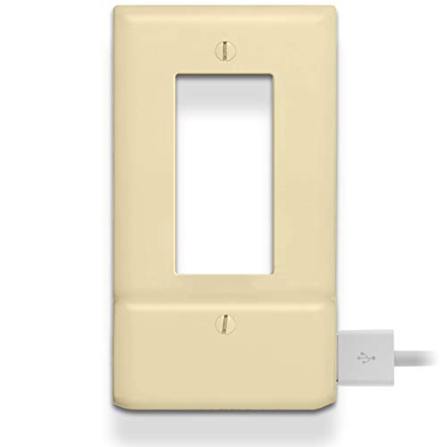 SnapPower USB Charger Outlet Wall Plate Cover - Easy Install