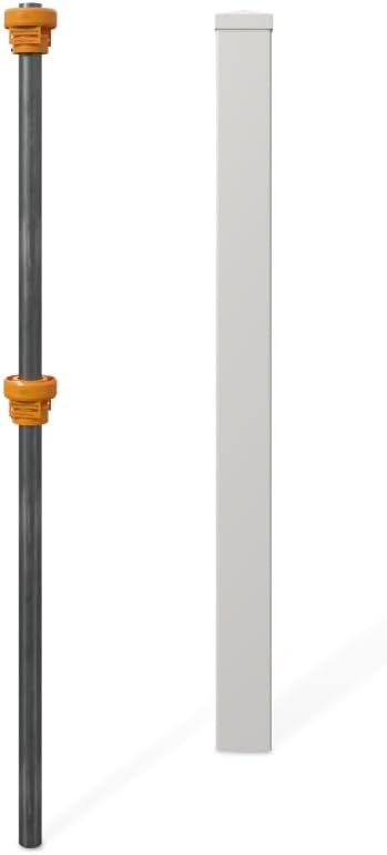 4ft Tall No Dig Finishing Post with Steel Pipe Anchor Kit