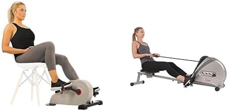 Sunny Health & Fitness Desk Bike + Rowing Machine