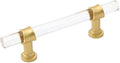 Goldenwarm 3-1/2 in Matte Gold Cabinet Pull 30-Pack - Clear Acrylic