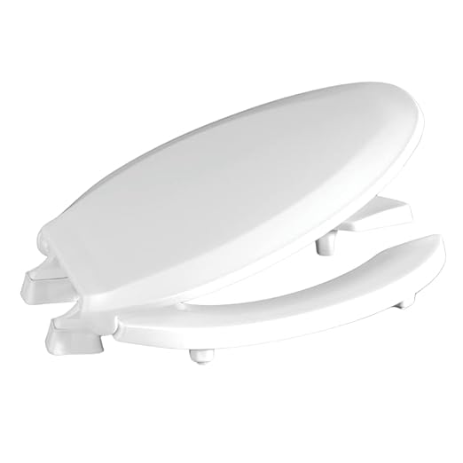 Centoco HL460STS-001 Round Raised Plastic Toilet Seat for Comfort