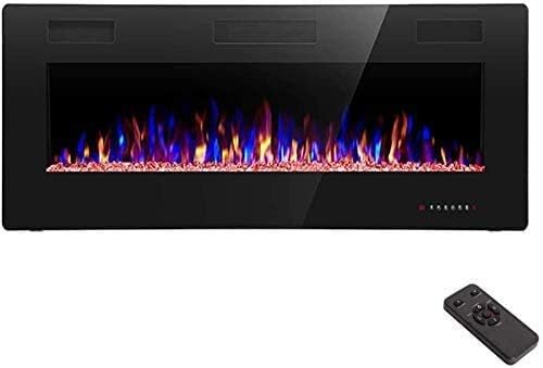 R.W.FLAME 42IN Recessed Wall Mounted Fireplace with Remote Control