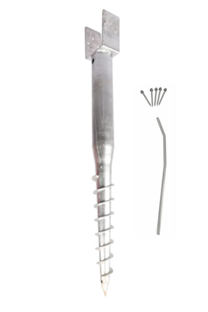 American Ground Screw U-Model for Easy No-Dig Post Installation