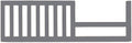 Toddler Bed Safety Guard Rail for Sorelle Convertible Cribs - Solid