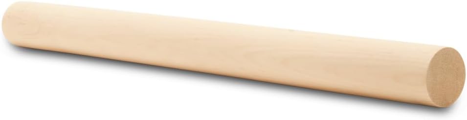 Dowel Rods Wood Sticks for Crafts and DIYers - 10 Pieces