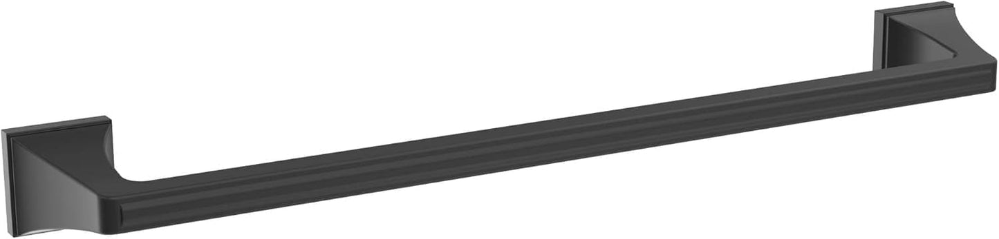 Amerock Matte Black Towel Bar | 18 in Towel Rack for Bath