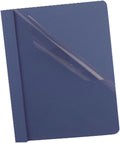Clear Front Report Covers Letter Size, Dark Blue - 25 Pack