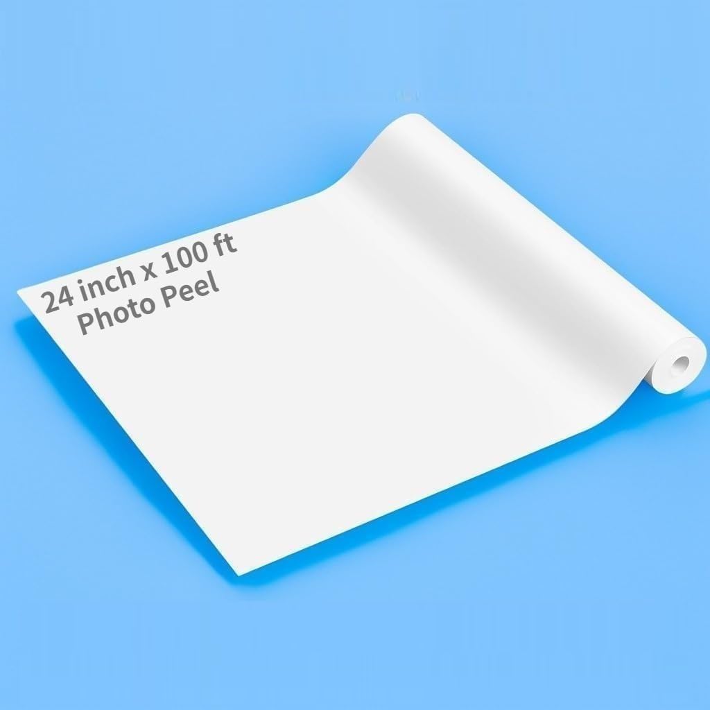 Matte Photo Peel Sticker Paper Roll for Inkjet Printing Projects
