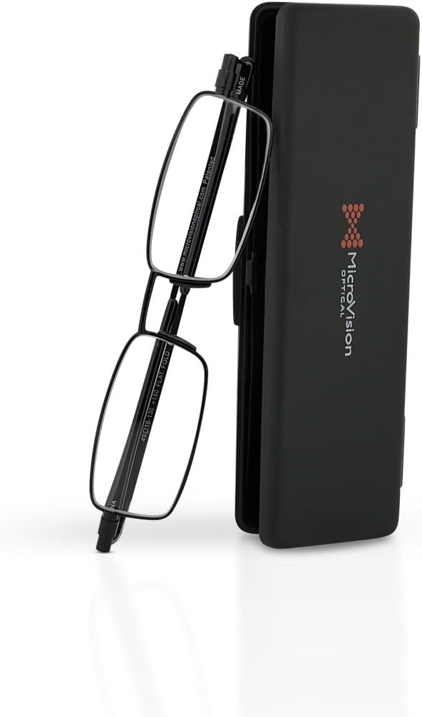 Flat Folding Reading Glasses for Men and Women - Compact Design