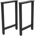 Metal Black Table Legs Heavy Duty 28in Height - Industrial Desk Legs