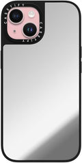 CASETiFY Mirror iPhone 15 Case - Reflective Silver on Black