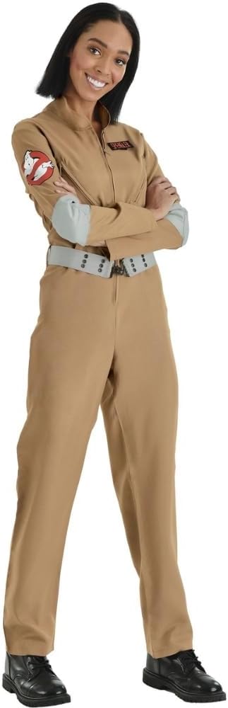 Ghostbusters Jumpsuit with Belt - Perfect for Halloween Fun