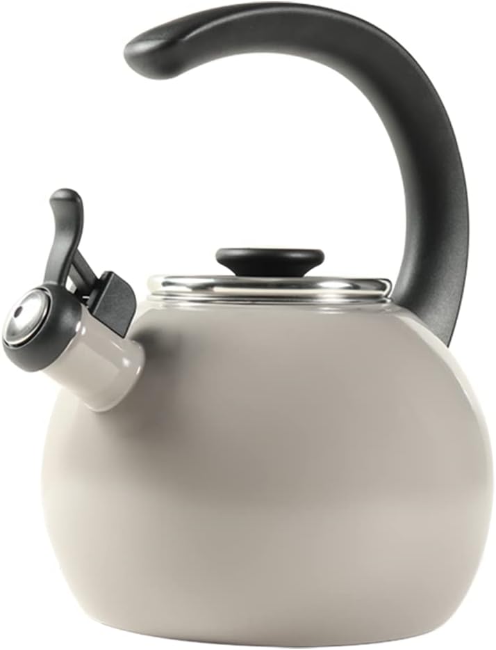 Circulon Enamel on Steel Whistling Teakettle for Hot Beverages