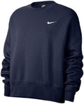 Nike Women's Roomy Crew Sweatshirt | Relaxed Fit, Navy