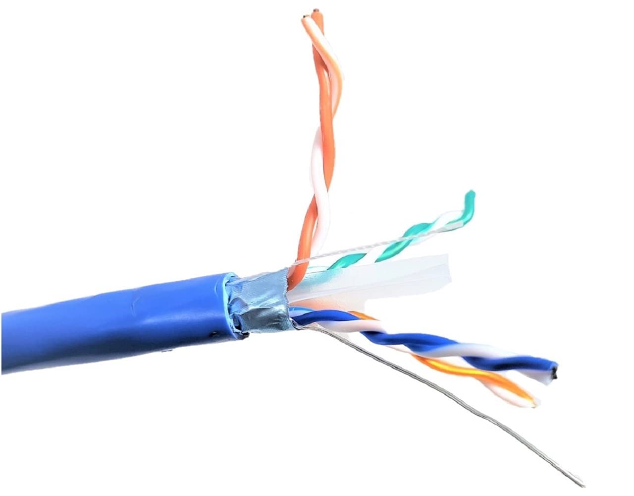 Micro Connectors 500 Feet Cat6 Solid Outdoor Bulk Ethernet Cable