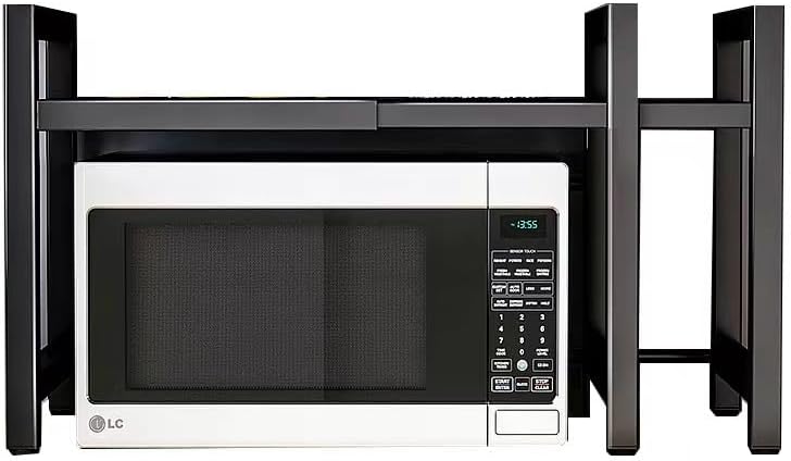 Adjustable Microwave Stand with Storage