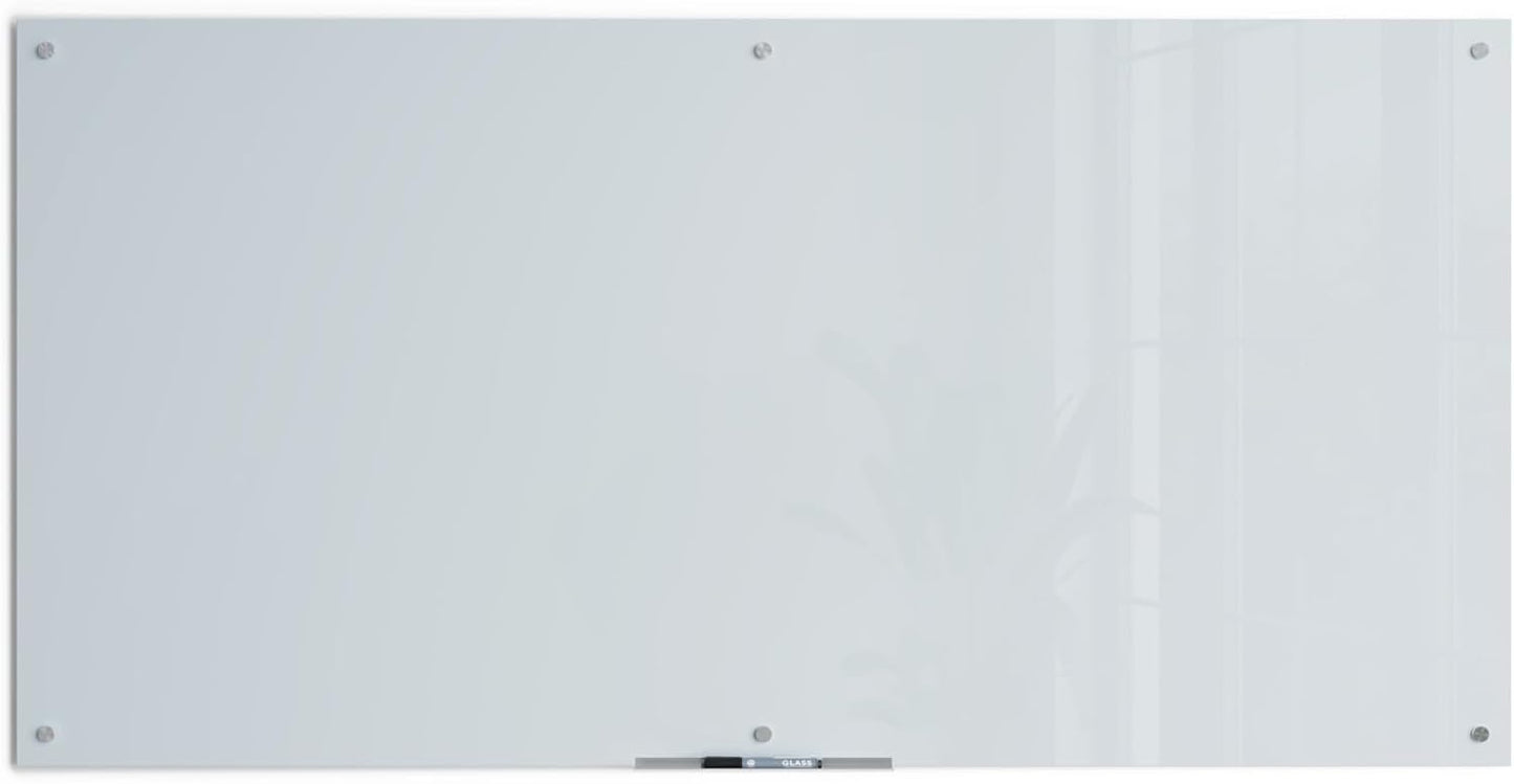 U Brands 36 x 72 Glass Dry Erase Board for Modern Workspaces
