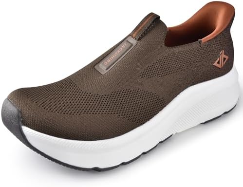 JACKSHIBO Mens Slip in Shoes with Arch Support and Comfort