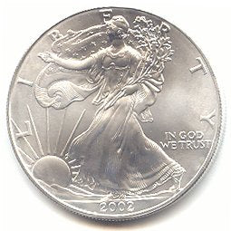 2002 1 oz American Silver Eagle Uncirculated US Mint Coin