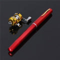 G Ganen 38in Mini Portable Pocket Aluminum Fishing Rod - Compact Gift