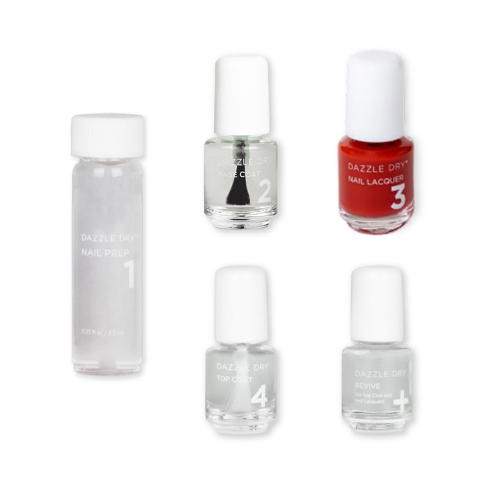 Dazzle Dry Mini Kit 4 Step System for Flawless Manicures