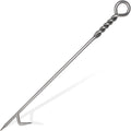 Fire Poker for Fire Pit 40in Twisted Rope Design - Balanced Stainless