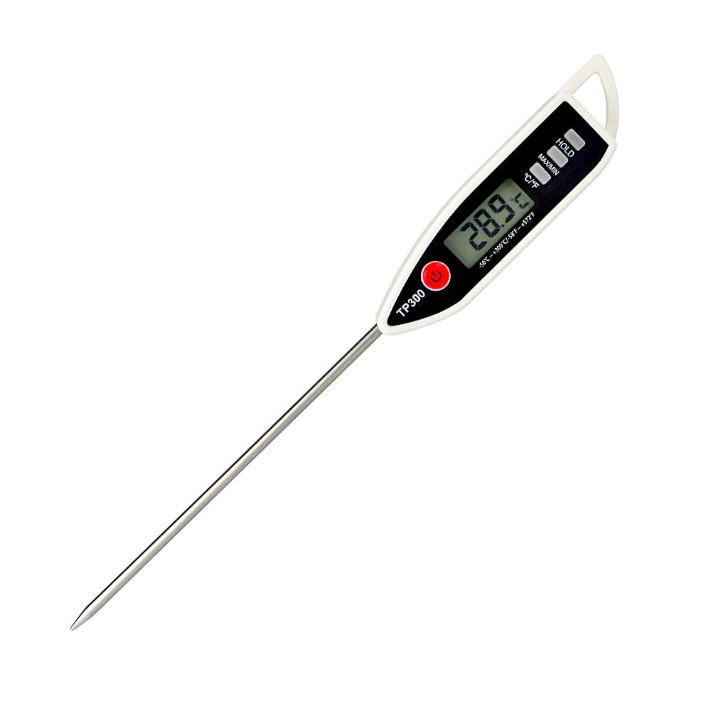 Wisebee Digital Meat Thermometer - Instant Read, Stainless Probe - Perfect for Cooking, Grilling!