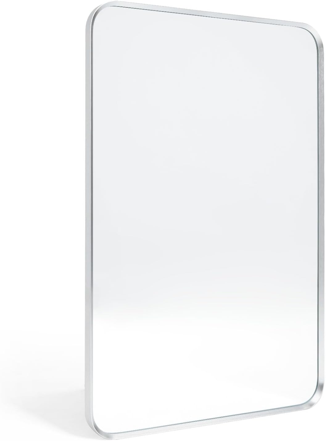 Stylish Wall Mount Mirror for Bathroom with Rounded Corners