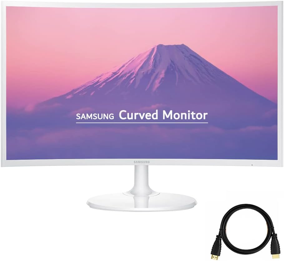 Samsung 27 Curved White Monitor for Crisp Clarity
