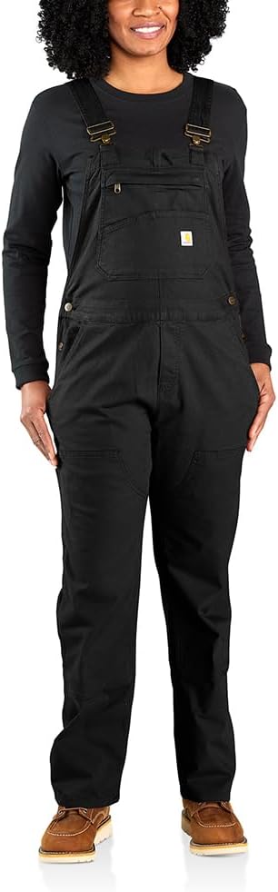 Carhartt Women's Crawford Double Front Bib Overalls for Comfort
