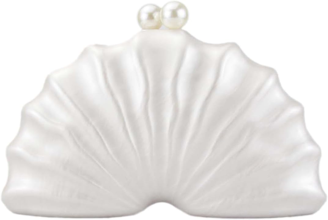 Women Acrylic Shell Shaped Clutch for Elegant Evening Events