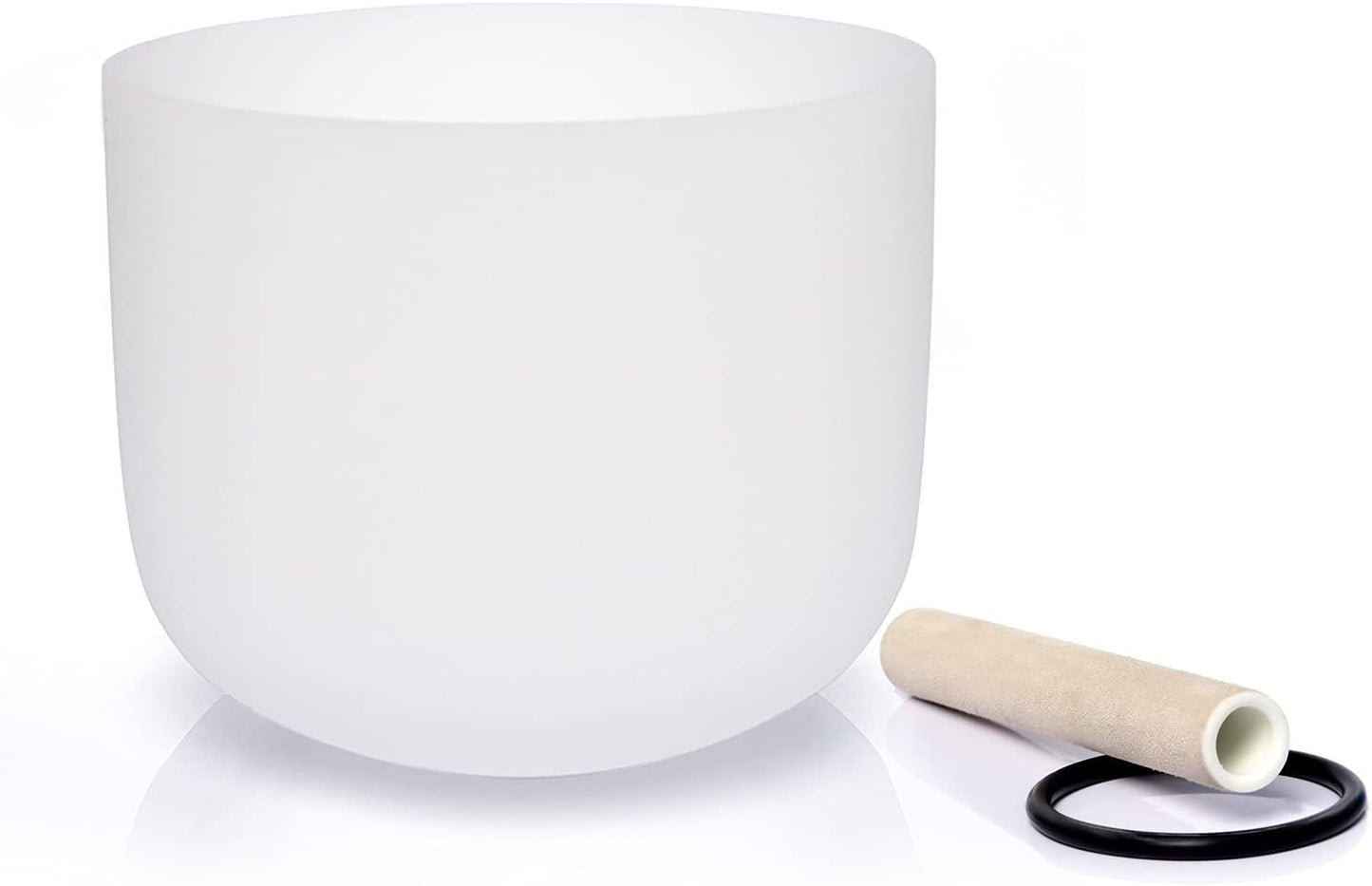 TERRITORY D Note Sacral Chakra Quartz Frosted Crystal Singing Bowl