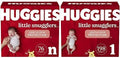 Baby Diapers Bundle Huggies Little Snugglers Newborn & Size 1 - Gentle