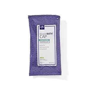 Medline ReadyBath Rinse-Free Shampoo Cap with Conditioner, 30 Count