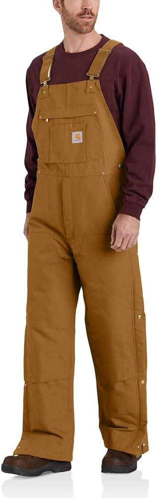 Carhartt Men's Loose Fit Insulated Bib Overall for Comfort