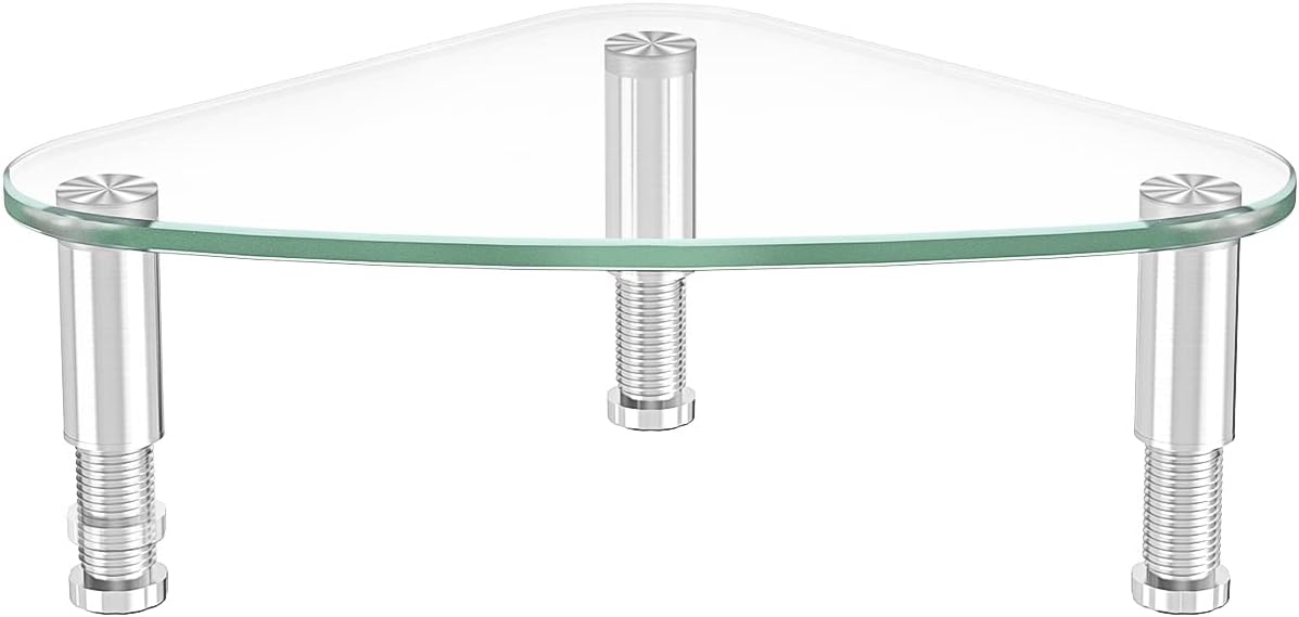 Clear Glass Monitor Riser for Better Neck Alignment – GearMustHave